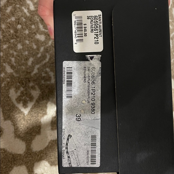 Saint Laurent Black and Cream Espadrilles - Picture 17 of 17